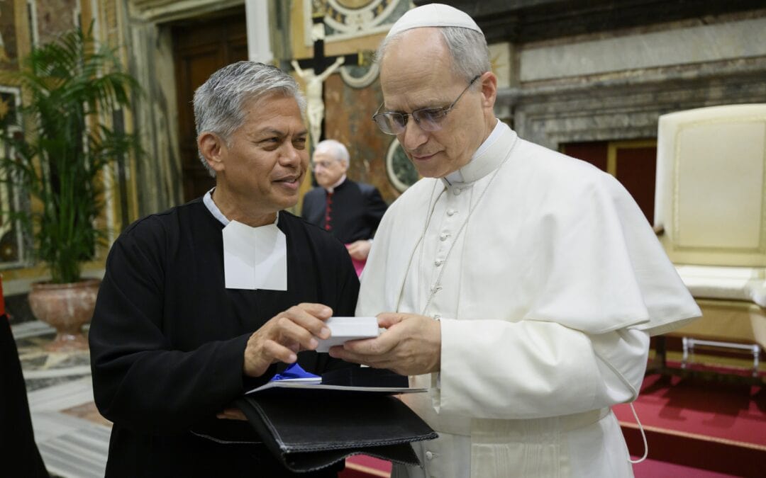 Pope Receives First-Class Relic of Blessed James Miller